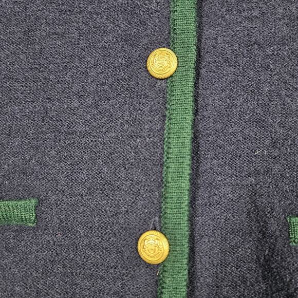 Vintage Pendleton Sweater Womens S 100% Merino Wool Button Pocket Cardigan Blue - Picture 4 of 13